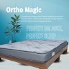 An image of a mattress that prominently displays the words "Ortho Magic," emphasizing its specialized features.