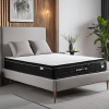 A mattress featuring a plush mattress topper, enhancing comfort and support for a restful night's sleep.