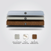 An image displaying a mattress composed of diverse materials, emphasizing the unique layers and their distinct characteristics.
