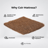 An image of a coir mattress highlighting its sustainable materials, promoting health and comfort for better sleep quality.